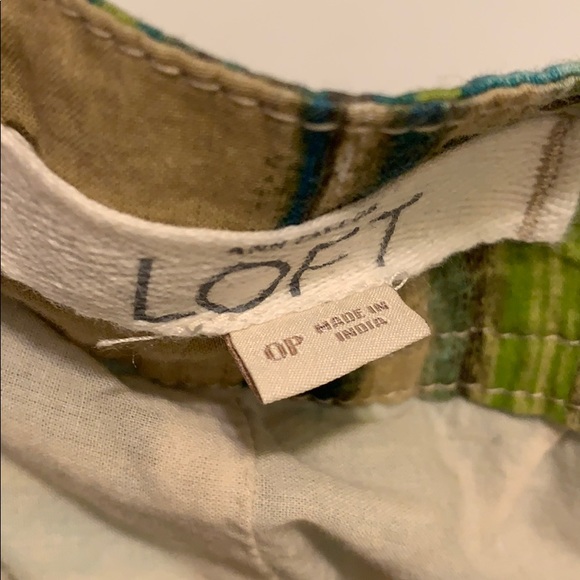 Anne Taylor LOFT multi colored striped skirt - Picture 4 of 6